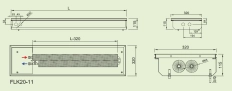 Convector de pardoseala ingropat ISAN ACTIV FLK20-11 1200